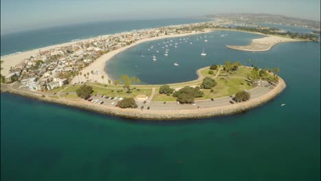 Aerial-Shot-of-Mission-Bay-in-San-Diego