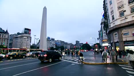 Argentina,-Buenos-Aires-monumento-de-lapso-de-tiempo