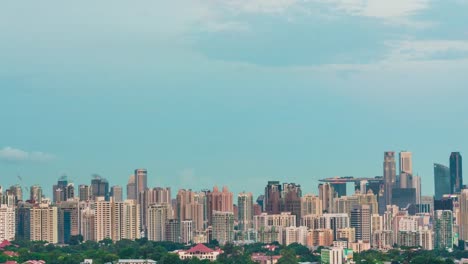 4-K-Singapur-Stadt-skyline-bei-Sonnenuntergang