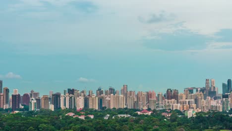 4-K-Singapur-Stadt-skyline-bei-Sonnenuntergang