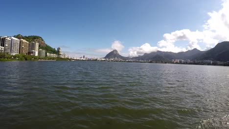 Aerial-view-of-the-Lagoa-Rodrigo-de-Freitas-at-Rio-de-Janeiro,-Brazil