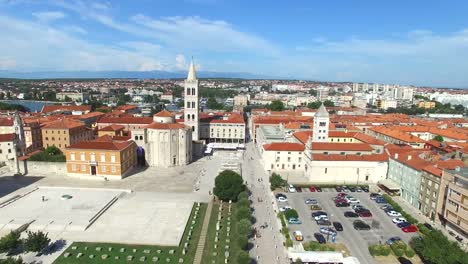 Aerial-view-of-old-town-of-Zadar