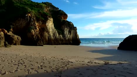 Natural-rocks-at-Praia-Tres-Irmaos-in-Alvor-Portugal