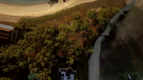 Aerial-view-of-coast-line-of-Mauritius-Island