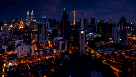 Sunset-Time-Lapse---Kuala-Lumpur-Cityscape