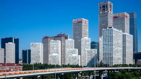 Time-lapse-of-Jianwai-SOHO,the-beijing-CBD-skyline-,China