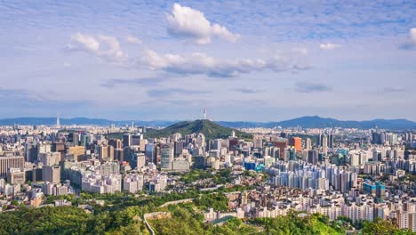 Timelapse-of-Seoul-City-,South-Korea.Zoom-in