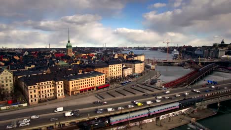 Aerial-view-of-Stockholm-City