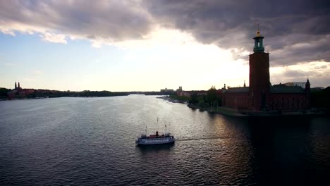 Aerial-view-of-Stockholm-City