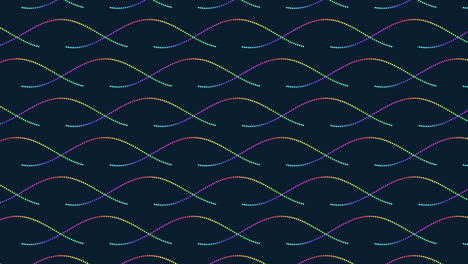 Futuristic-waves-pattern-with-neon-rainbow-color-on-black-gradient