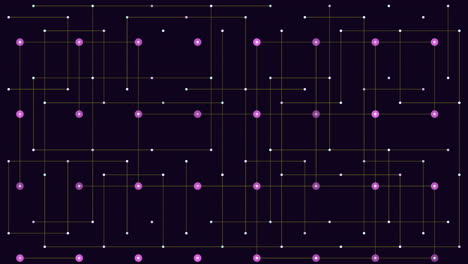 Connected-dots-pattern-with-flash-light-on-black-gradient