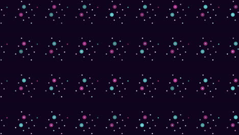 Muster-Verbundener-Punkte-Mit-Blitzlicht-Auf-Schwarzem-Farbverlauf