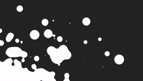 Abstract-white-liquid-and-splashes-spots-on-black-gradient