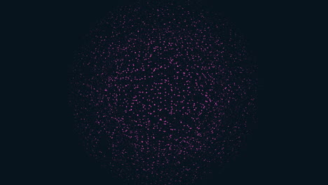 Motion-rainbow-dots-in-abstract-shape-in-black-space