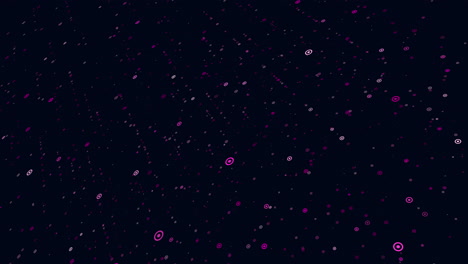 Leuchtende-Neonfarbene-Kleine-Ringe-Und-Punkte-In-Der-Dunklen-Galaxie