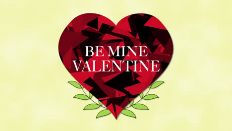 Be-Mine-Valentine-with-big-red-heart-and-flowers
