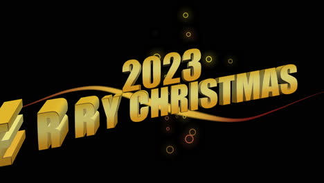 2023-Jahre-Und-Frohe-Weihnachten-Mit-Wellen-Und-Glitzer-Auf-Schwarzem-Farbverlauf