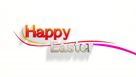 Modern-red-Happy-Easter-text-with-waves-on-white-gradient