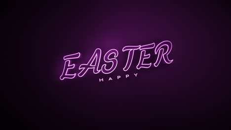 Feliz-Pascua-Monocromática-En-Degradado-Púrpura