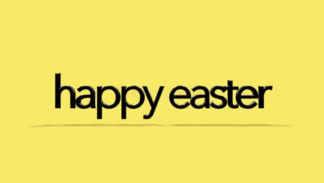 Rolling-Happy-Easter-text-on-yellow-gradient-color
