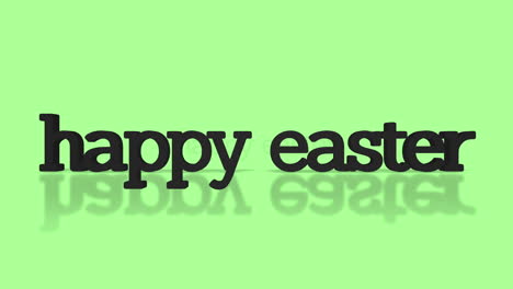 Rolling-Happy-Easter-text-on-green-gradient-color
