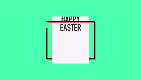 Happy-Easter-in-frame-on-green-gradient