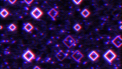 Digital-geometric-squares-with-glitch-in-rows