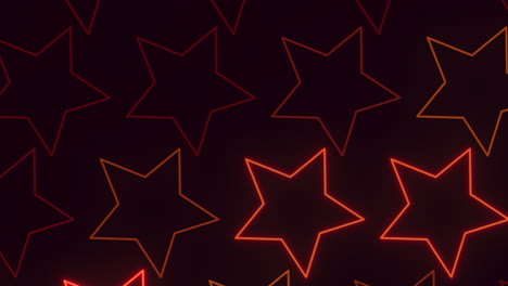 Nightclub-stars-pattern-with-neon-red-light