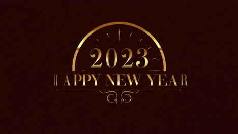 2023-Años-Y-Feliz-Año-Nuevo-Con-Reloj-Dorado-En-Degradado-Negro,