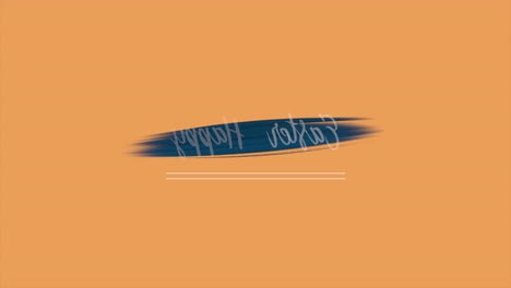 Happy-Easter-text-with-blue-brushes-on-orange-gradient