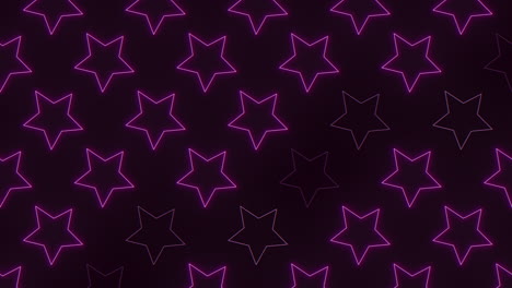 Purple-neon-stars-in-rows-on-black-gradient-1