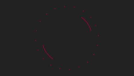 Red-circle-and-dots-pattern-on-black-gradient