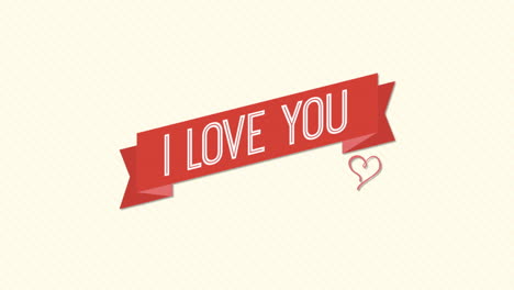 I-Love-You-with-red-ribbon-on-pink-striped-gradient-pattern