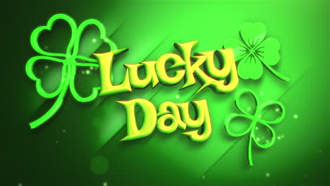 Lucky-Day-with-shamrocks-and-flying-glitters-on-green-gradient