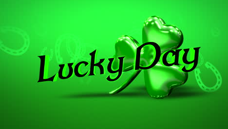 Glückstag-Mit-Nationalen-Irischen-Kleeblättern-Auf-Grünem-Farbverlauf