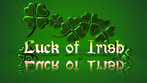 Glück-Der-Iren-Mit-Nationalem-Irischen-Kleeblattmuster-Auf-Grünem-Farbverlauf
