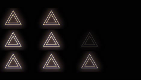 Dreiecke-Symbolmuster-Mit-Neongelbem-LED-Licht