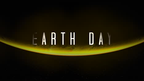 Earth-Day-with-closeup-planet-and-yellow-light-of-star-in-galaxy