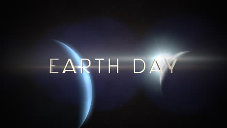 Día-De-La-Tierra-Con-Planetas-Azules-Y-Luz-De-Estrella-En-Galaxia