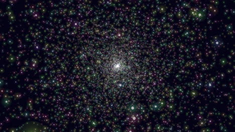Big-bang-colorful-glitters-in-dark-galaxy