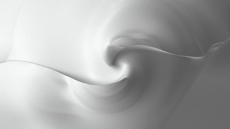 Flüssige-Und-Fließende-Weiße-Geometrische-Form-Auf-Weißem-Farbverlauf