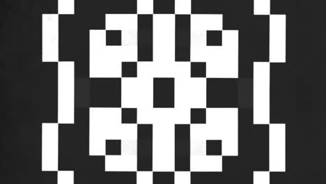 Monochrome-pixels-pattern-in-8-bit-of-architecture