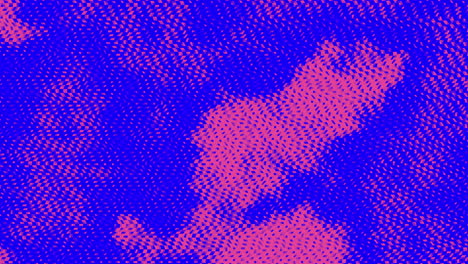 Retro-neon-blue-and-red-dots-pattern-in-retro-style-with-glitch-effect