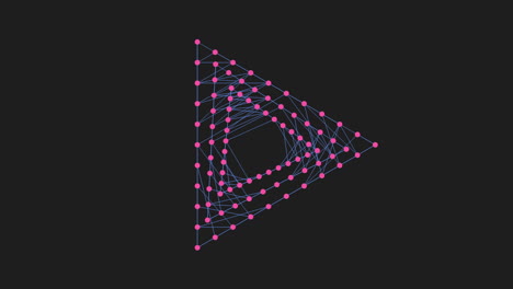Digitale-Dreiecke-In-Spiralform-Mit-Neonpunkten-Auf-Schwarzem-Farbverlauf