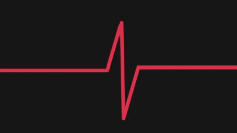 Red-pulse-trace-from-heartbeat-on-black-space