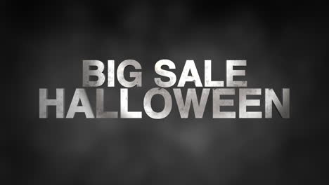 Halloween-Großer-Verkauf-Am-Nachthimmel-Mit-Weißem-Rauch