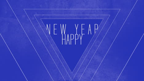 Feliz-Año-Nuevo-Con-Neón-Y-Triángulos-Azules-Degradados