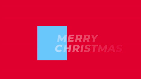 Merry-Christmas-with-blue-square-on-red-gradient