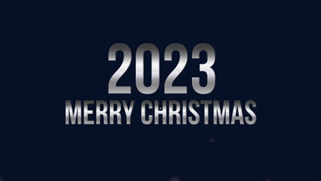 2023-and-Merry-Christmas-with-fly-confetti-and-glitters-on-blue-sky