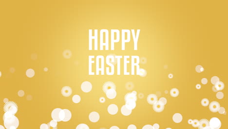 Happy-Easter-with-flying-white-flowers-on-yellow-gradient